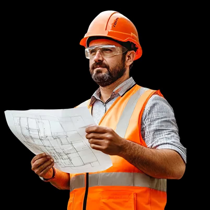 Surveyor with tools